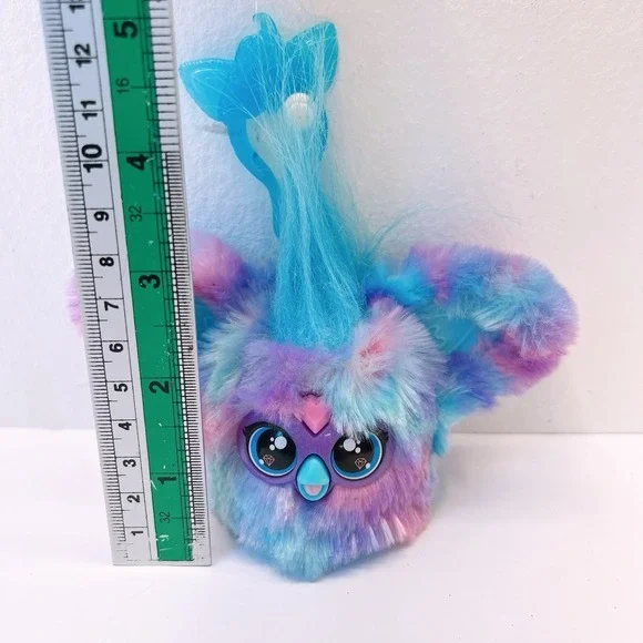 Furby Furblets Keychain Clips Charms Mini Stuffed Plush Toys 3" Inch Pink Purple - Picture 3 of 8
